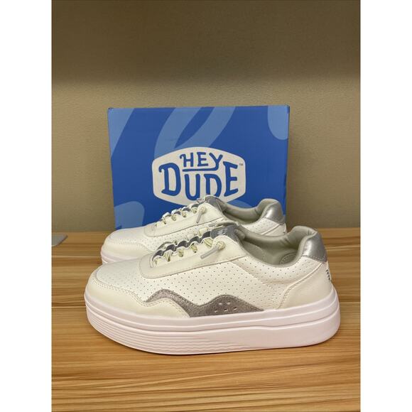 Hey Dude Womens Sneakers White Size US 7 - Picture 1 of 7